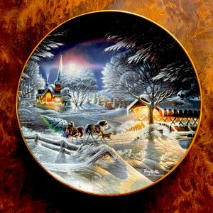 Terry Redlin “Evening Frost”. Christmas Hadley Collection 2002